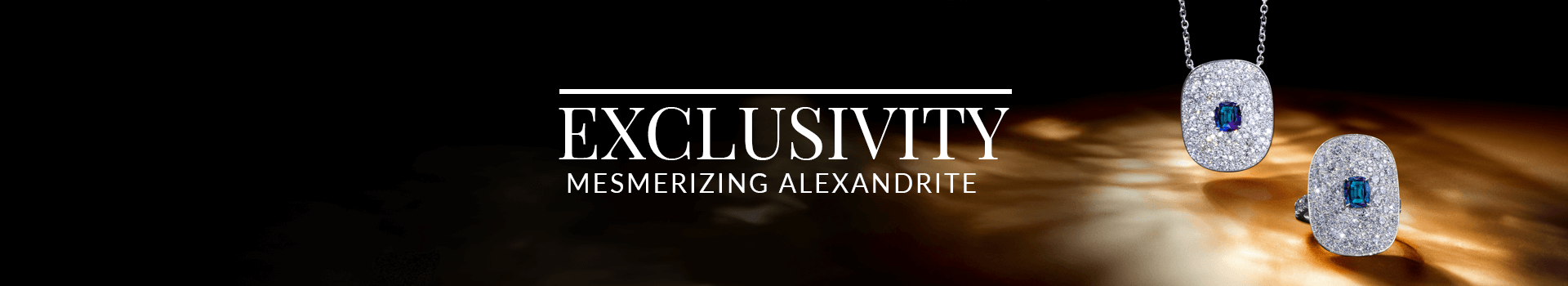 Pendant and ring with center emerald-cut Alexandrite gemstones surrounded by shimmering pavé diamonds, from Le Vian’s Mesmerizing Alexandrite collection.